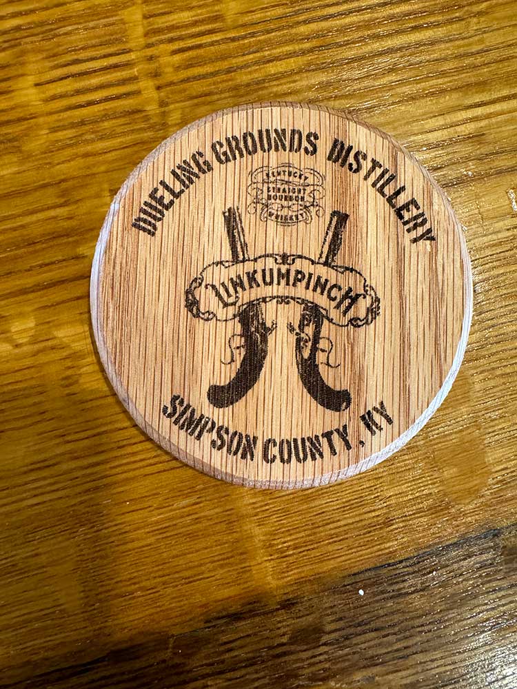 Dueling Grounds Wooden Drink Coaster