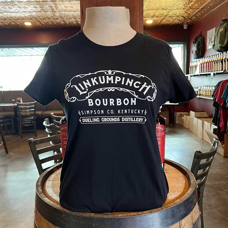 Womens Linkumpinch Black Tee Shirt